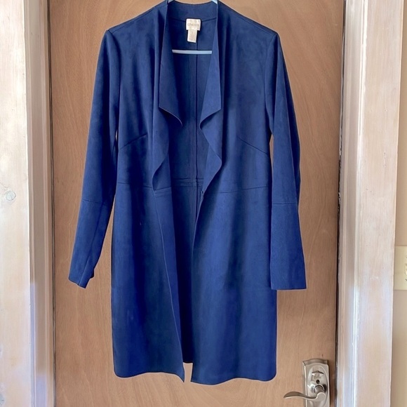 Chico’s Jacket Cardigan Double Face Faux Suede Topper. Sz: Chico’s 1
(8-10) - Picture 10 of 12